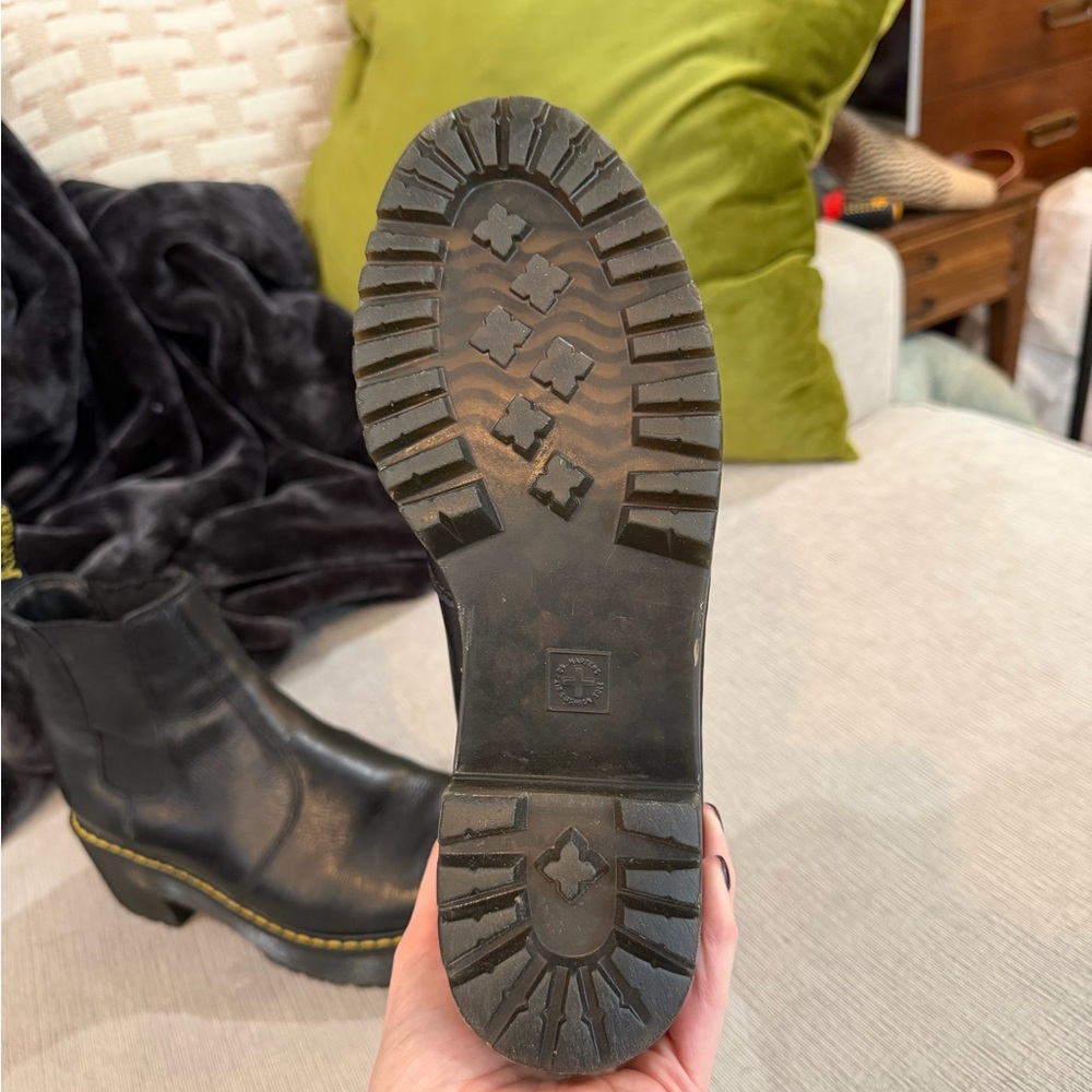 ROMETTY WYOMING LEATHER PLATFORM CHELSEA BOOTS - Picture 8 of 12